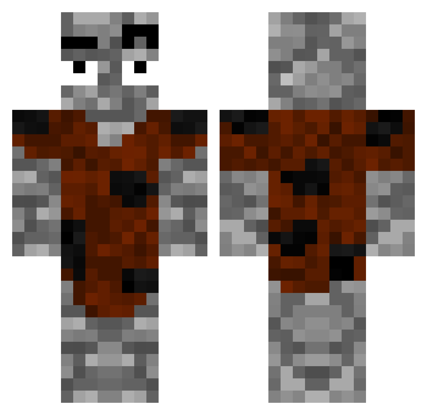 SomeOne_09 Minecraft skin, front and back view