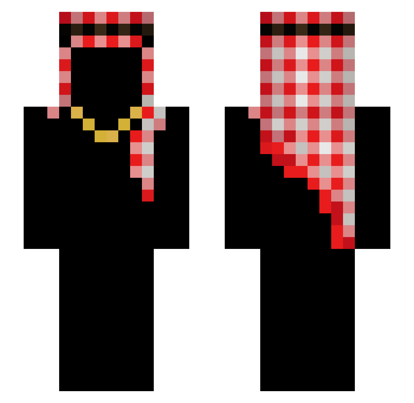 user920 Minecraft skin, front and back view