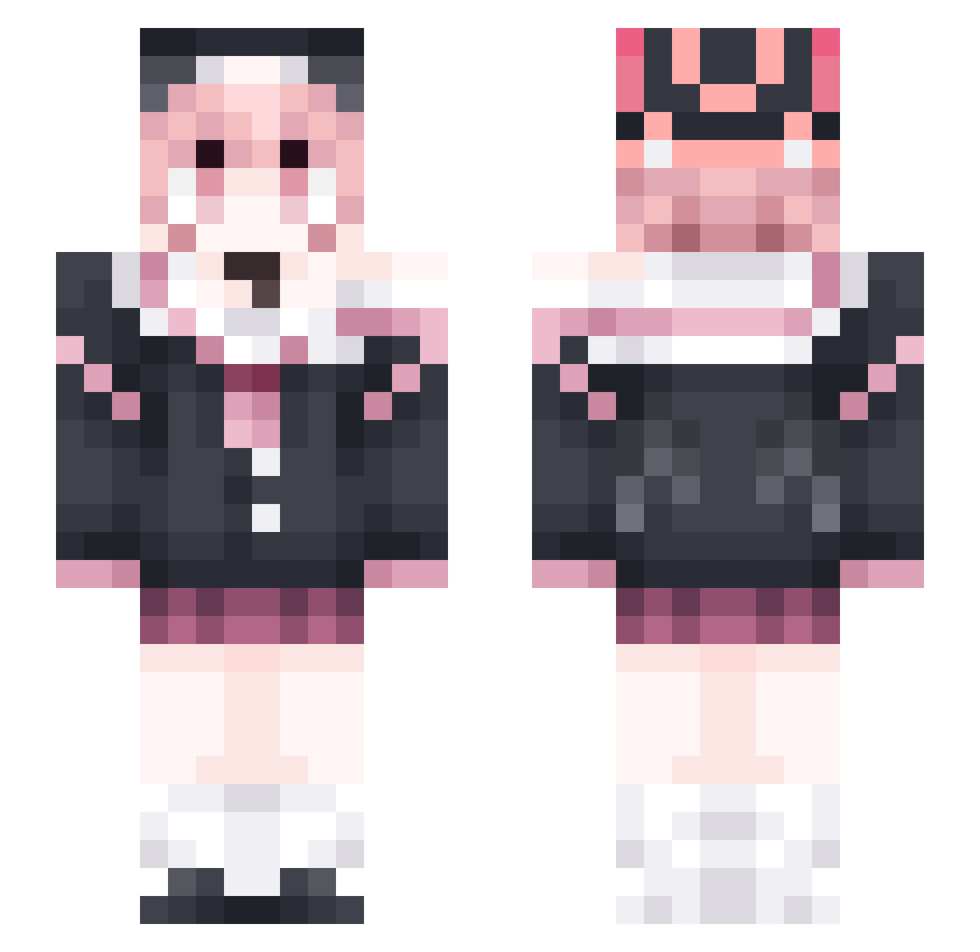 ccjdjd Minecraft skin, front and back view