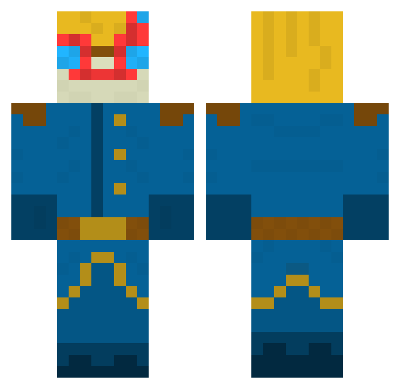 HNTw_ewiger5 Minecraft skin, front and back view