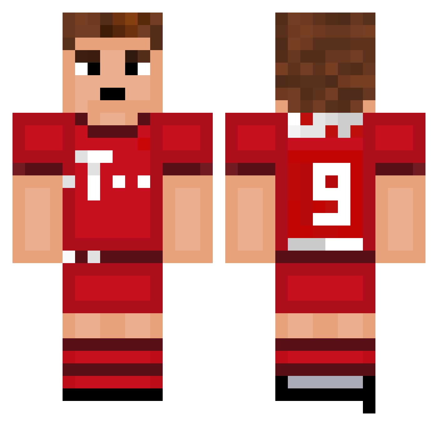 puffiarmy Minecraft skin, front and back view