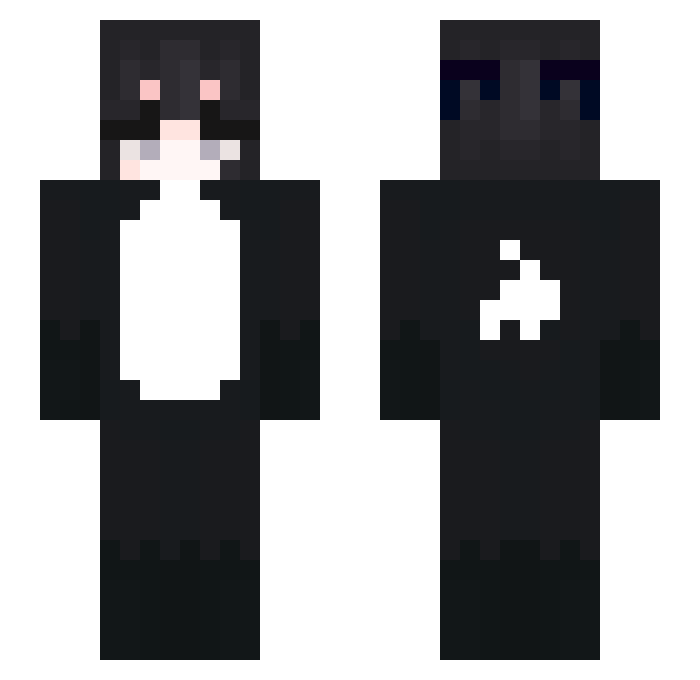 Tapludeforfait Minecraft skin, front and back view