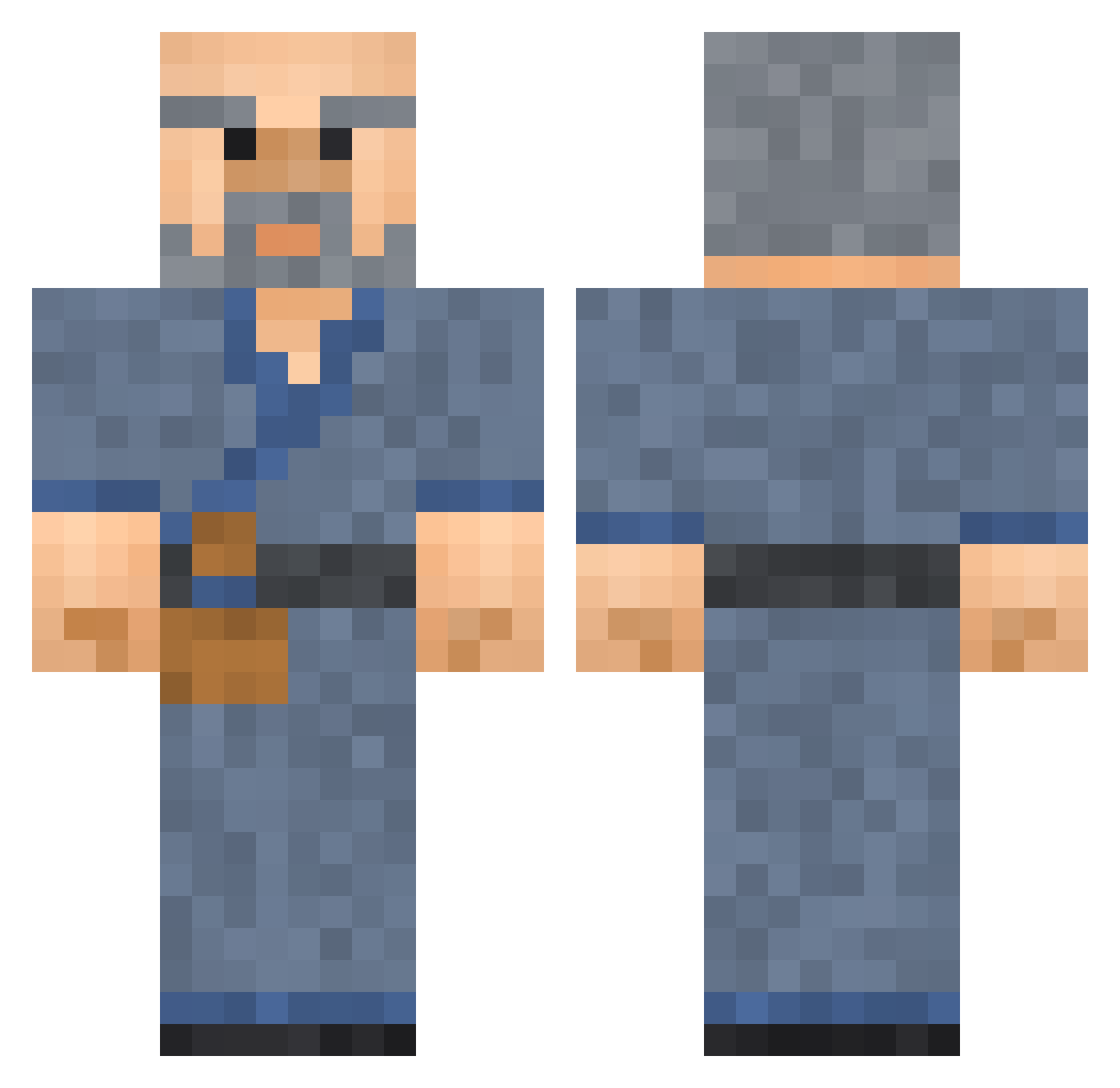 Bal_Kat Minecraft skin, front and back view