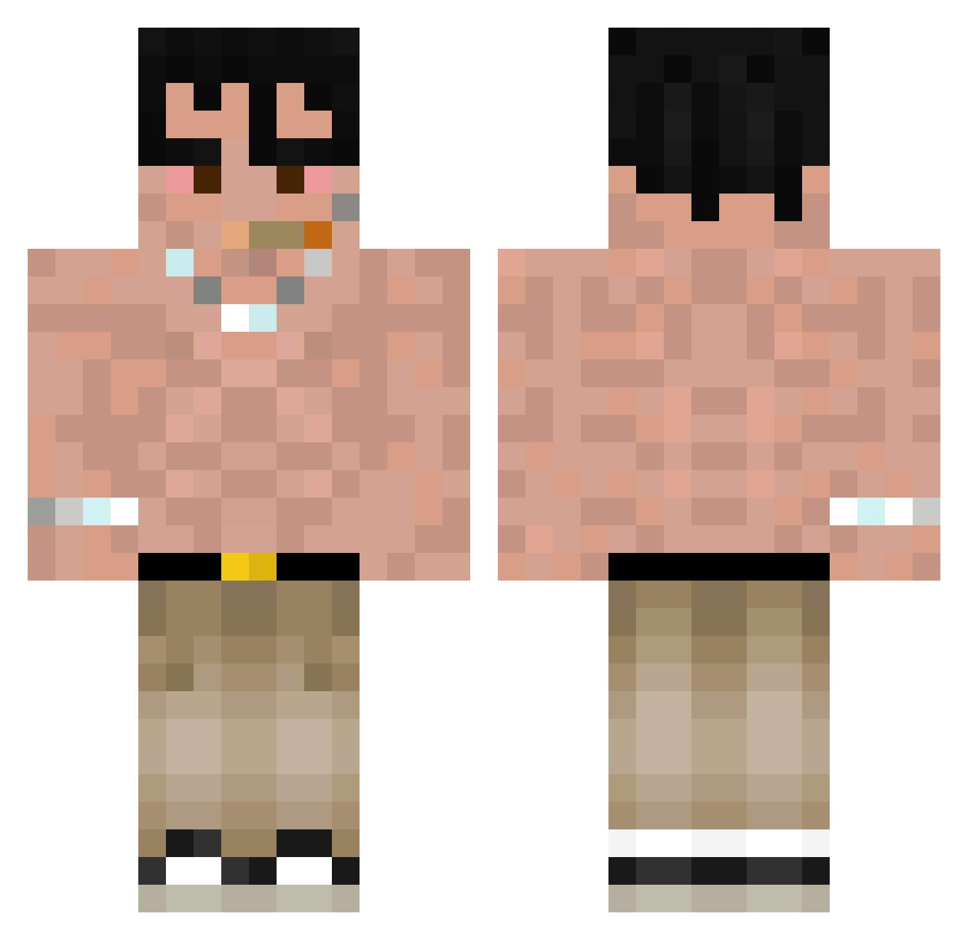 Reywaaa_ Minecraft skin, front and back view