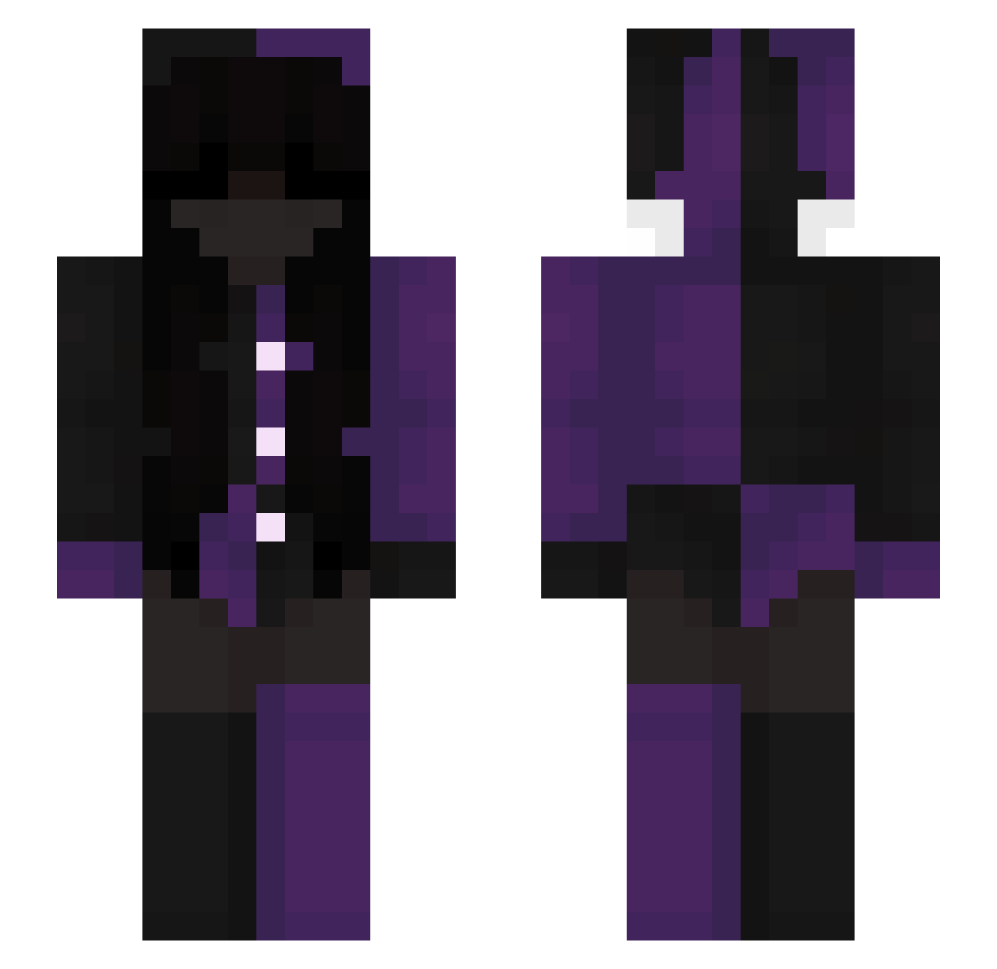 D3ADMVN_ Minecraft skin, front and back view