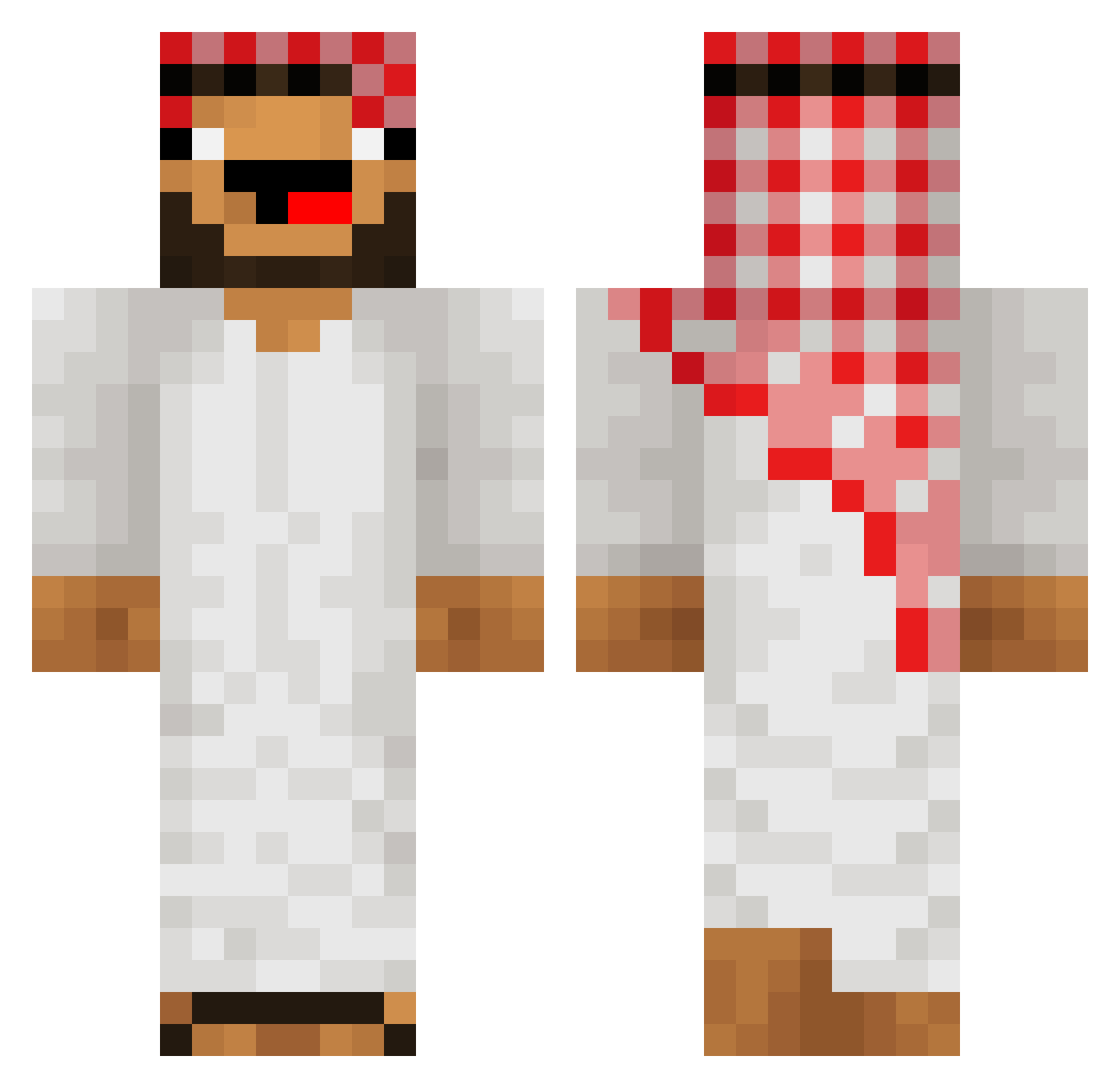 Commando_2007 Minecraft skin, front and back view