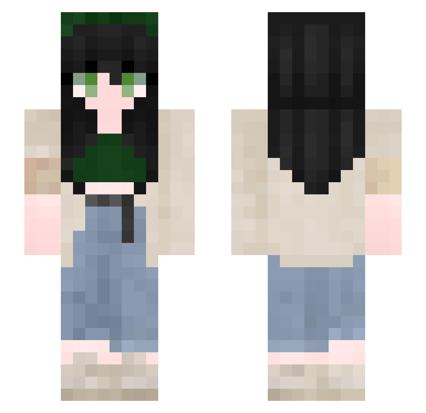 R0yaltyStudi0 Minecraft skin, front and back view
