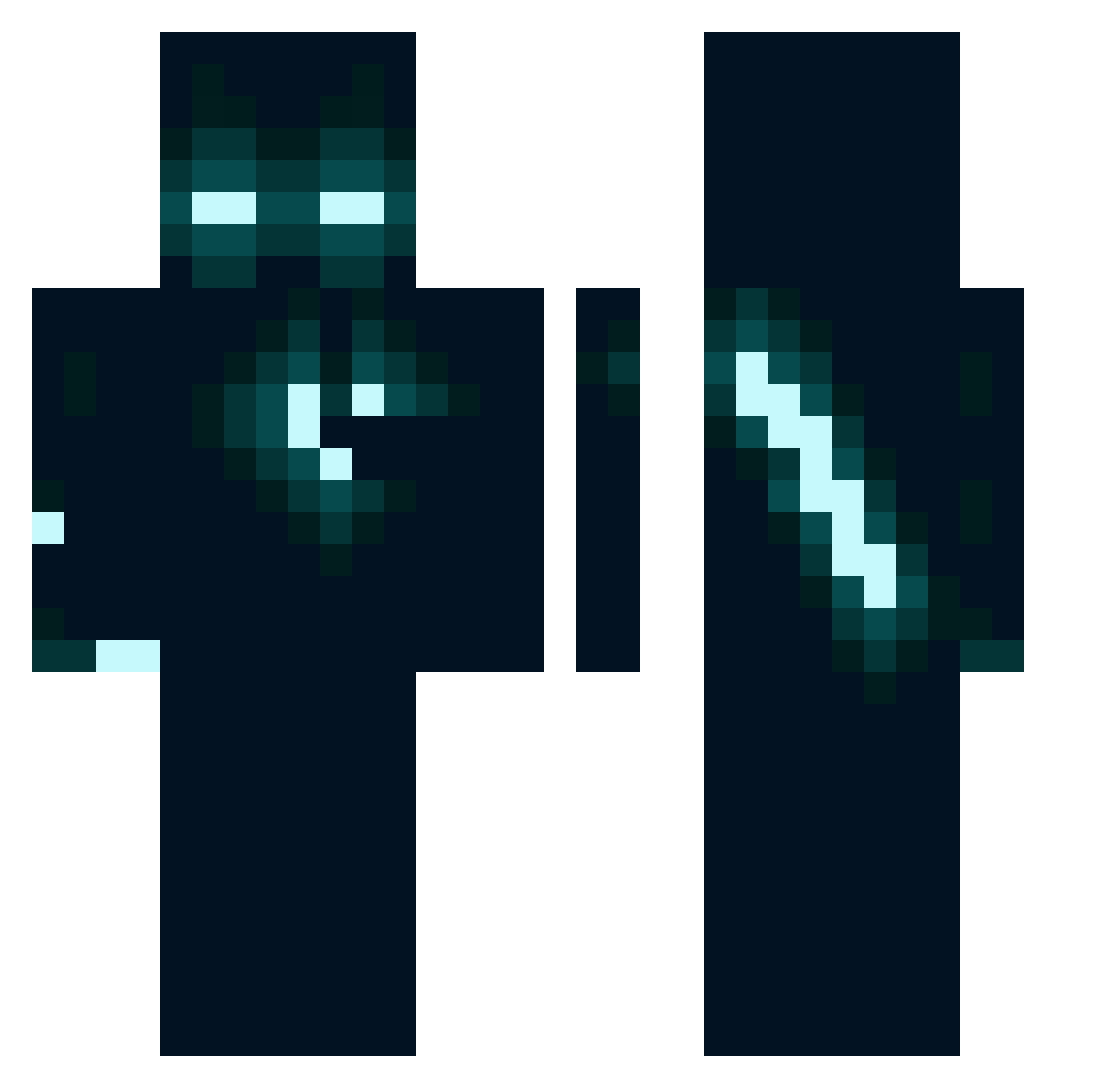 Walsh07 Minecraft skin, front and back view