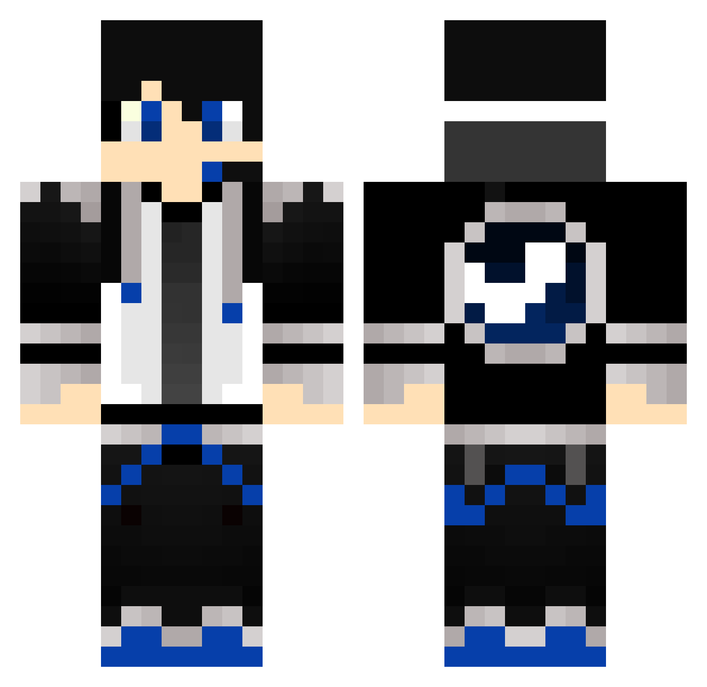 beaz13490 Minecraft skin, front and back view