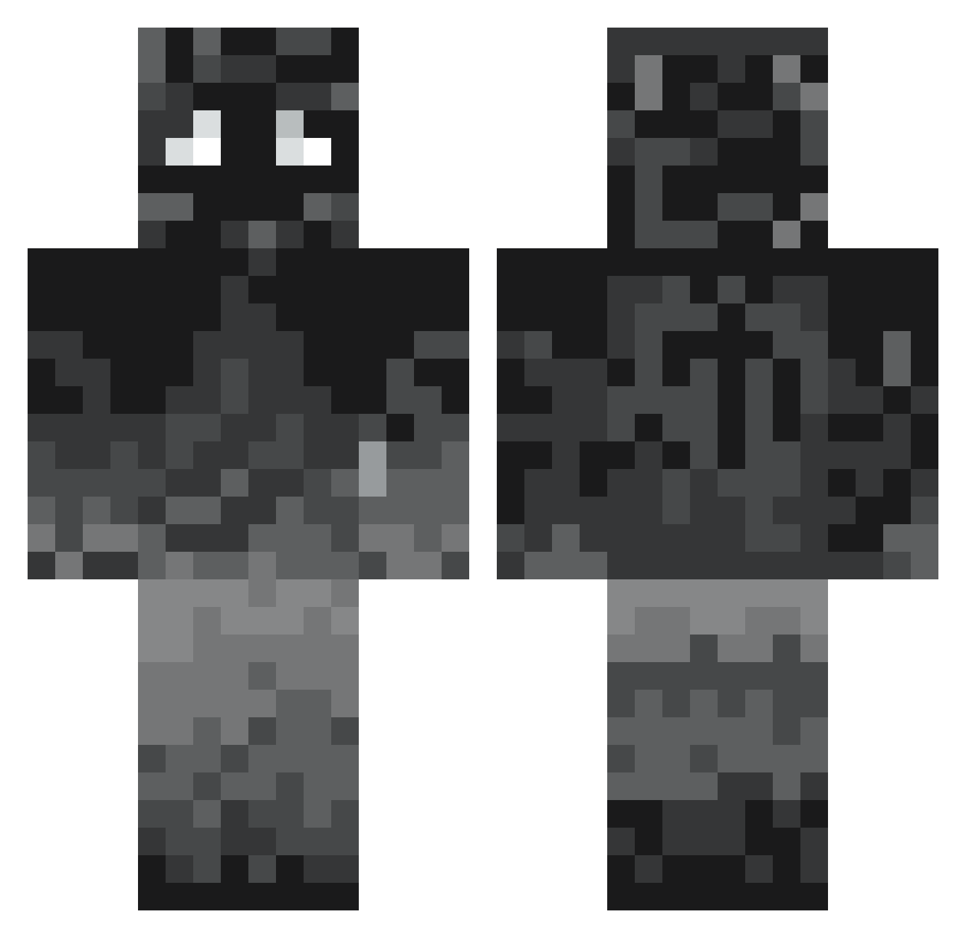 Ty_m3k Minecraft skin, front and back view