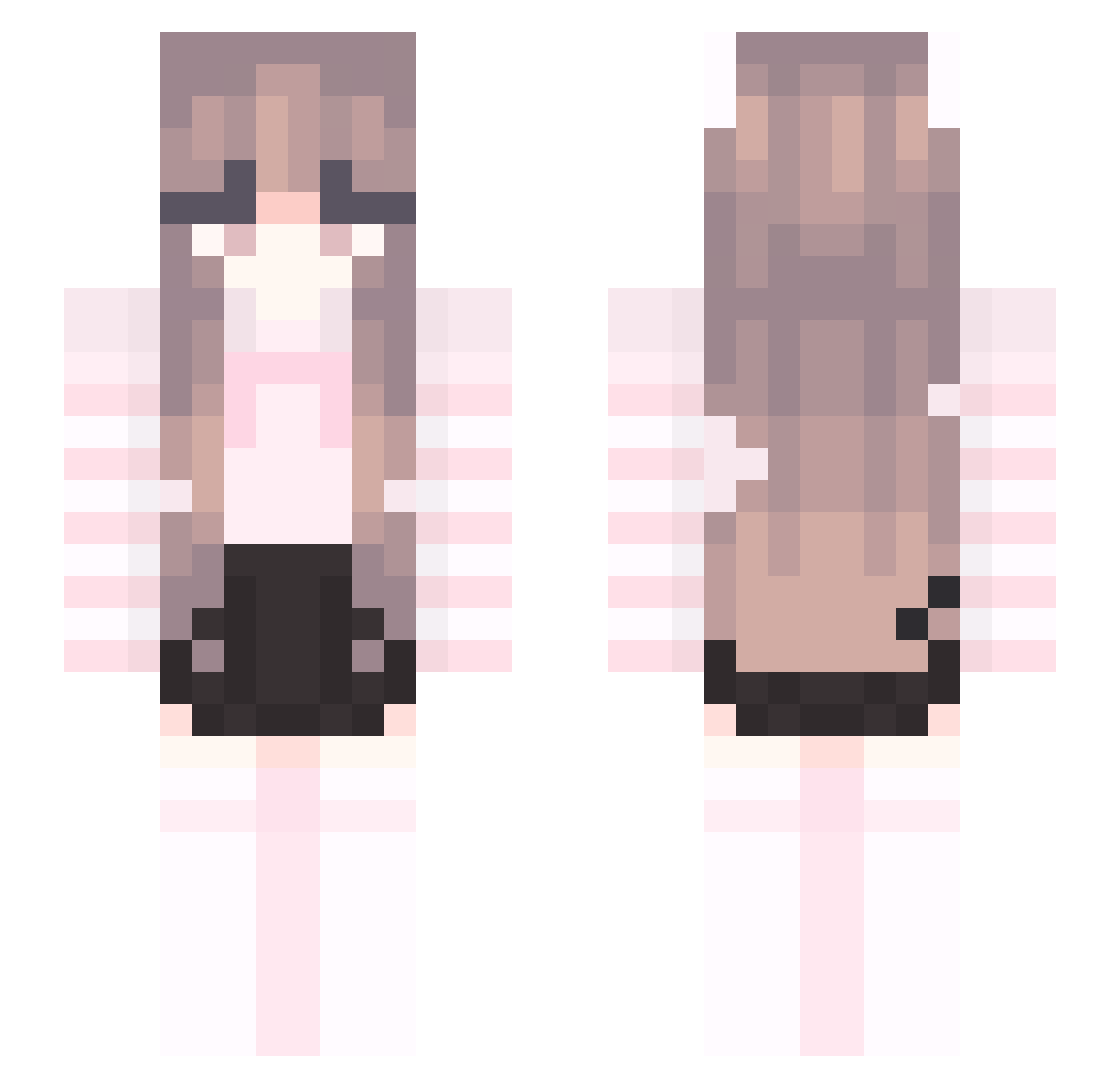 wack_nut Minecraft skin, front and back view