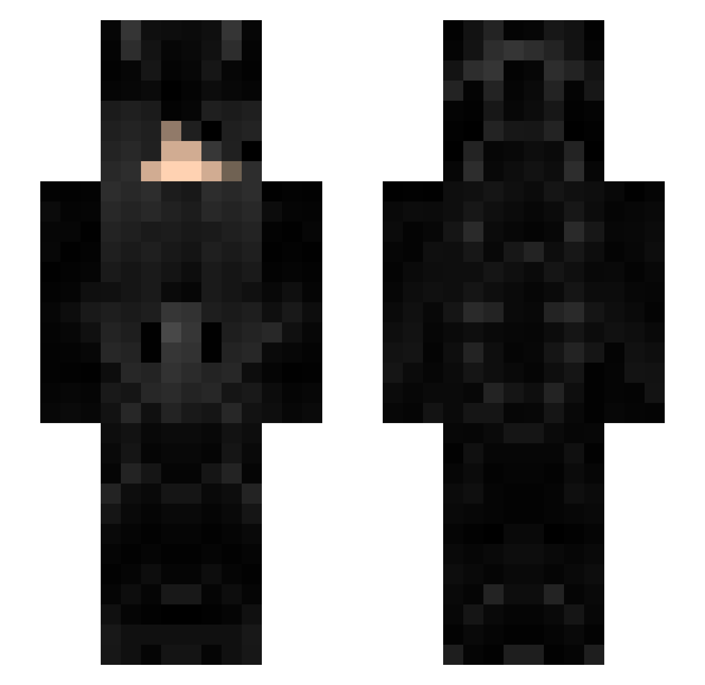 shyuma Minecraft skin, front and back view