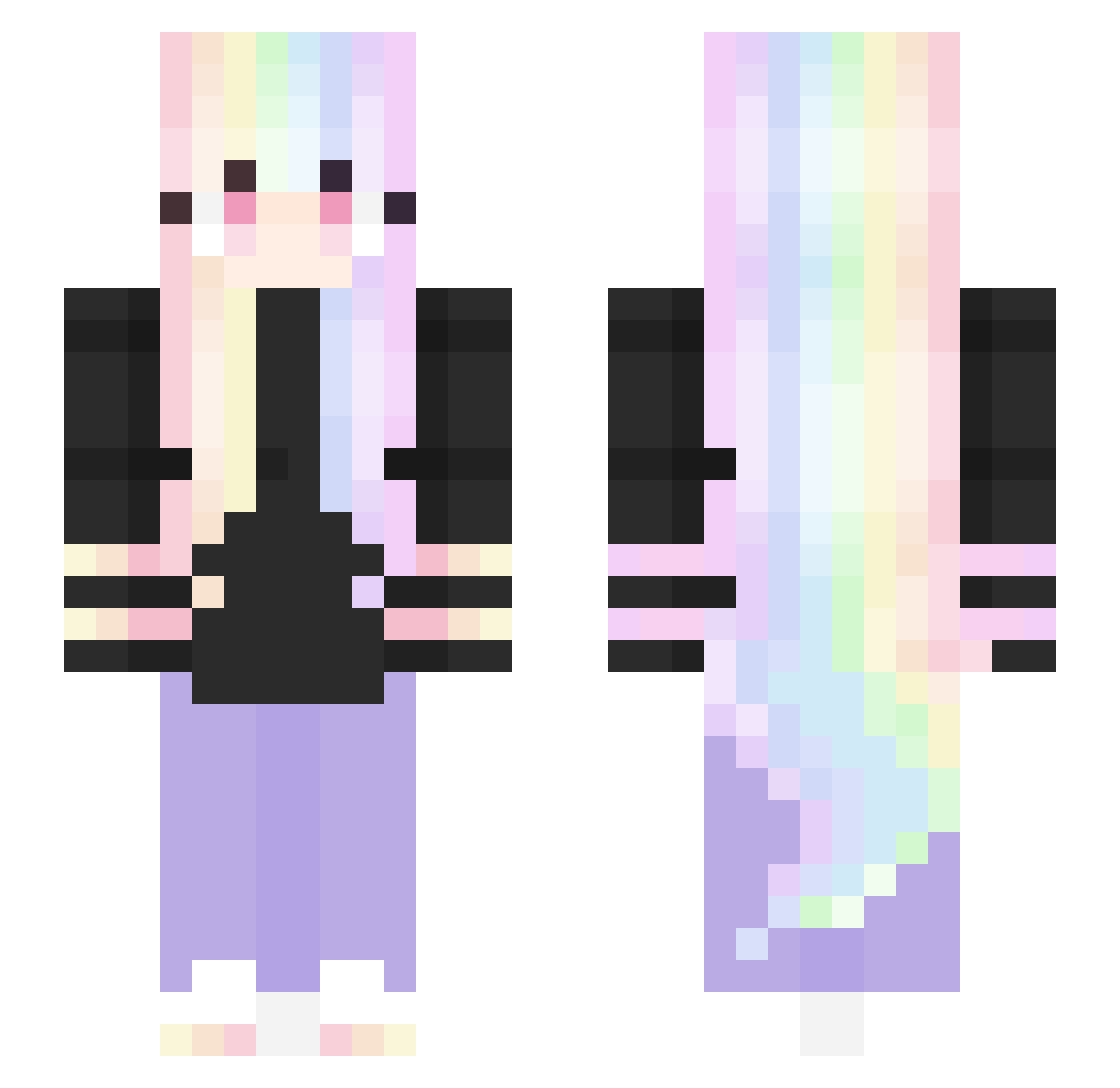 MR_Desync Minecraft skin, front and back view