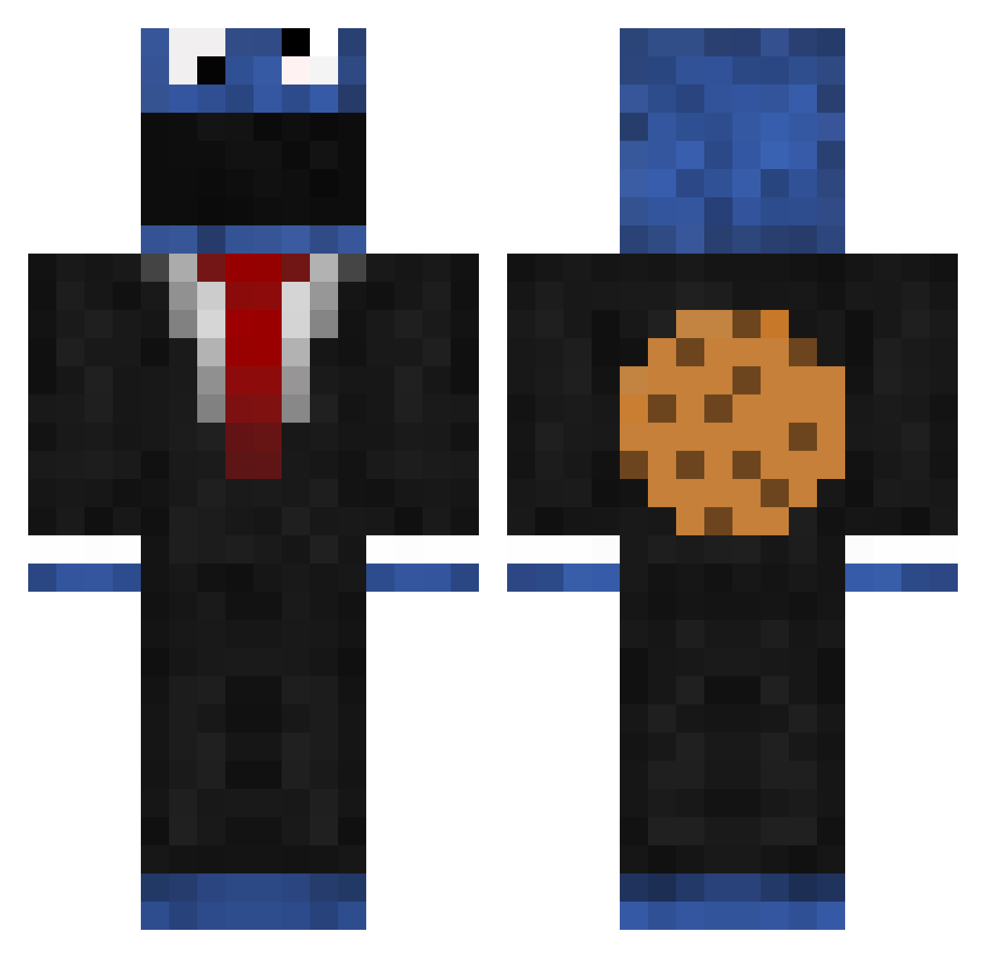 makiii1 Minecraft skin, front and back view