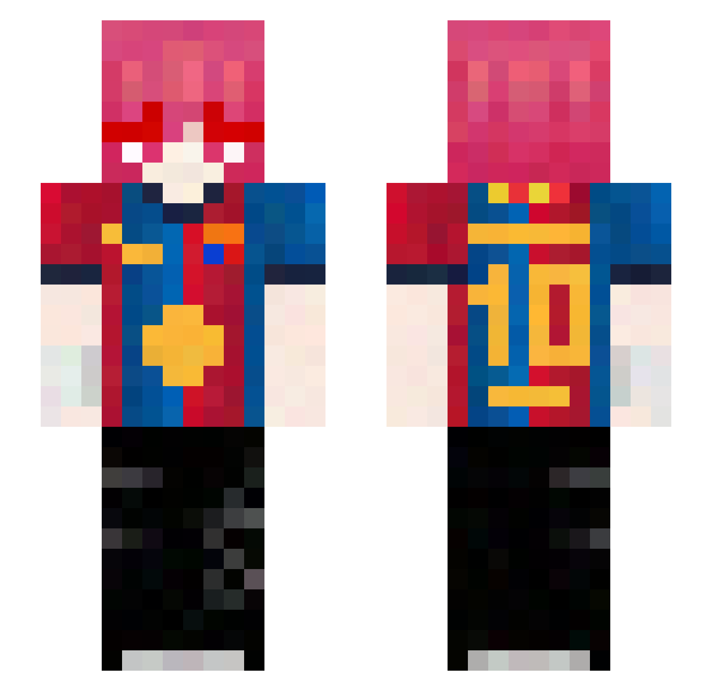 WhoIsBad__ Minecraft skin, front and back view