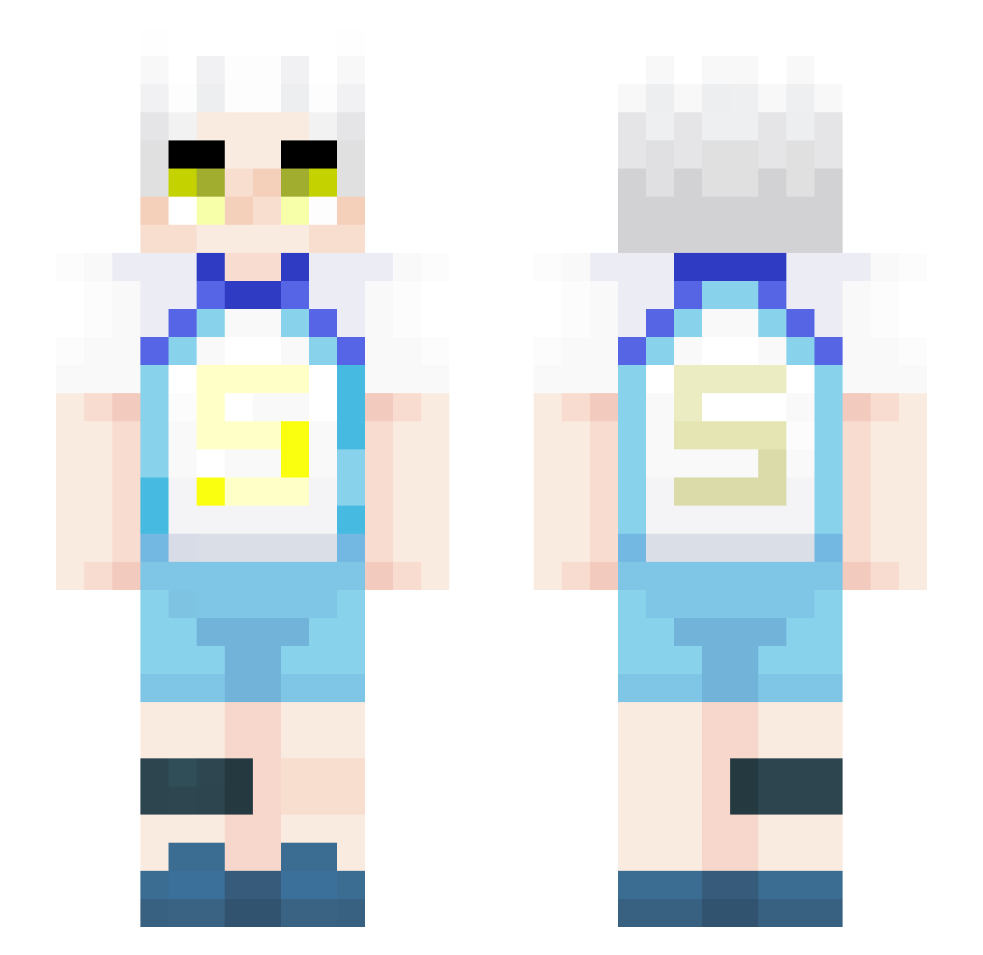 Mamarr_ Minecraft skin, front and back view