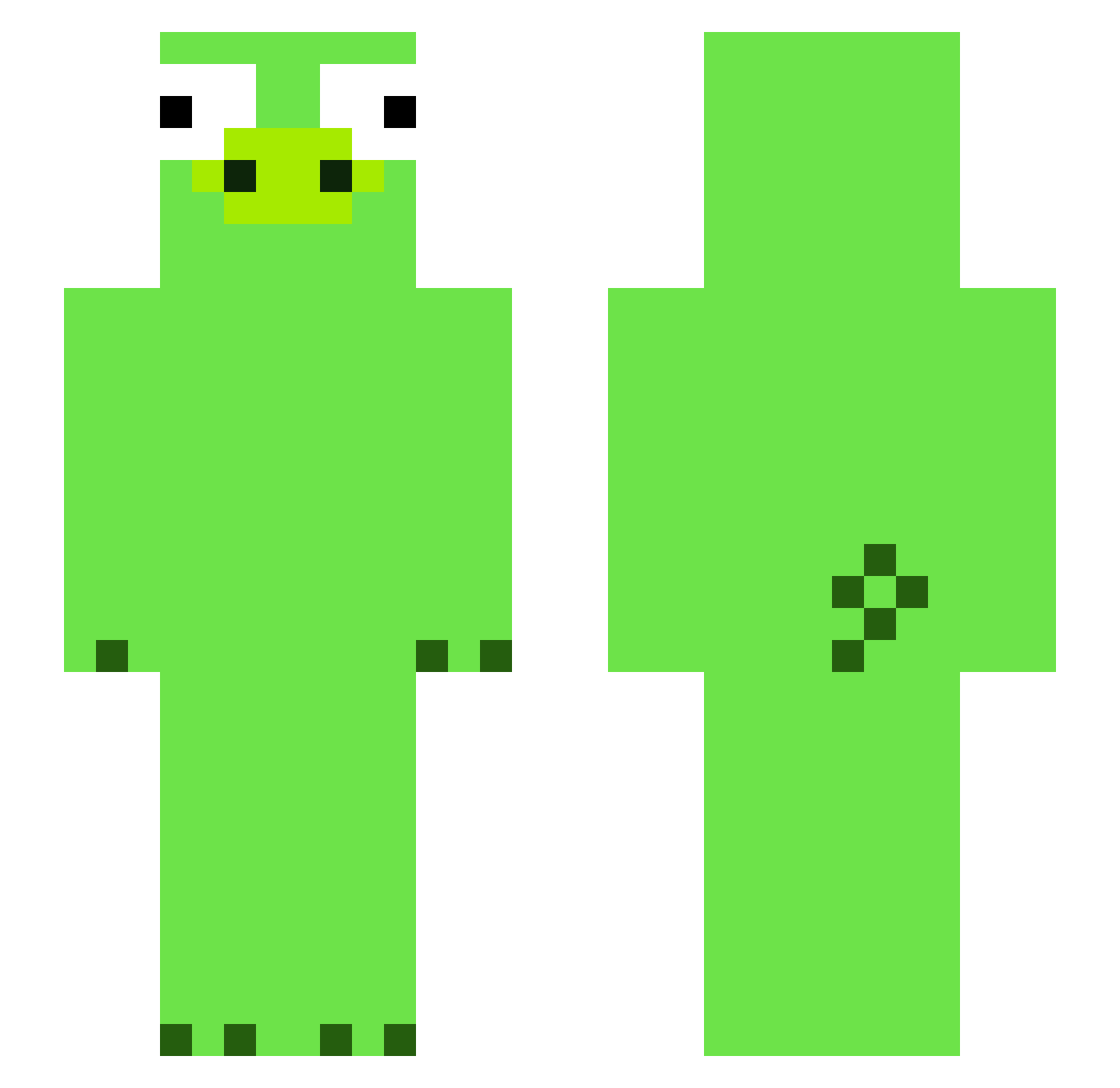 rikkiegeit Minecraft skin, front and back view