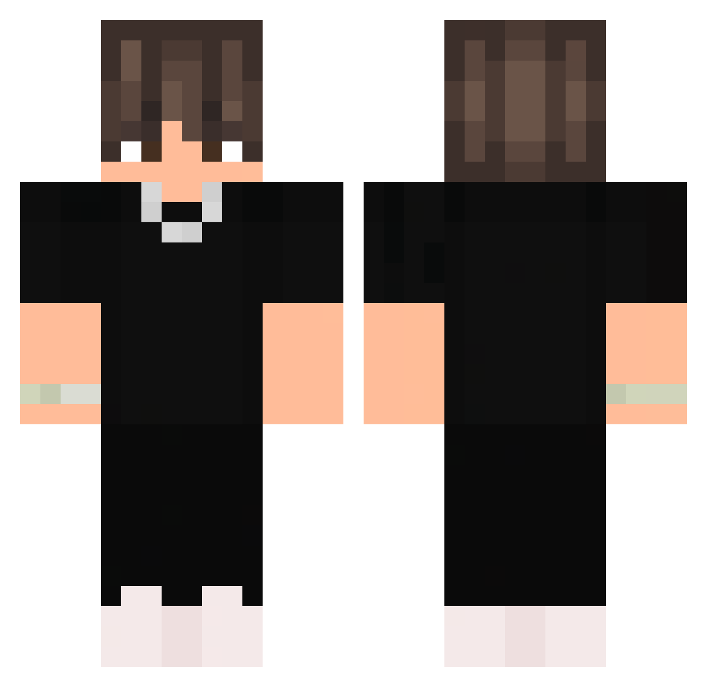 elalang Minecraft skin, front and back view