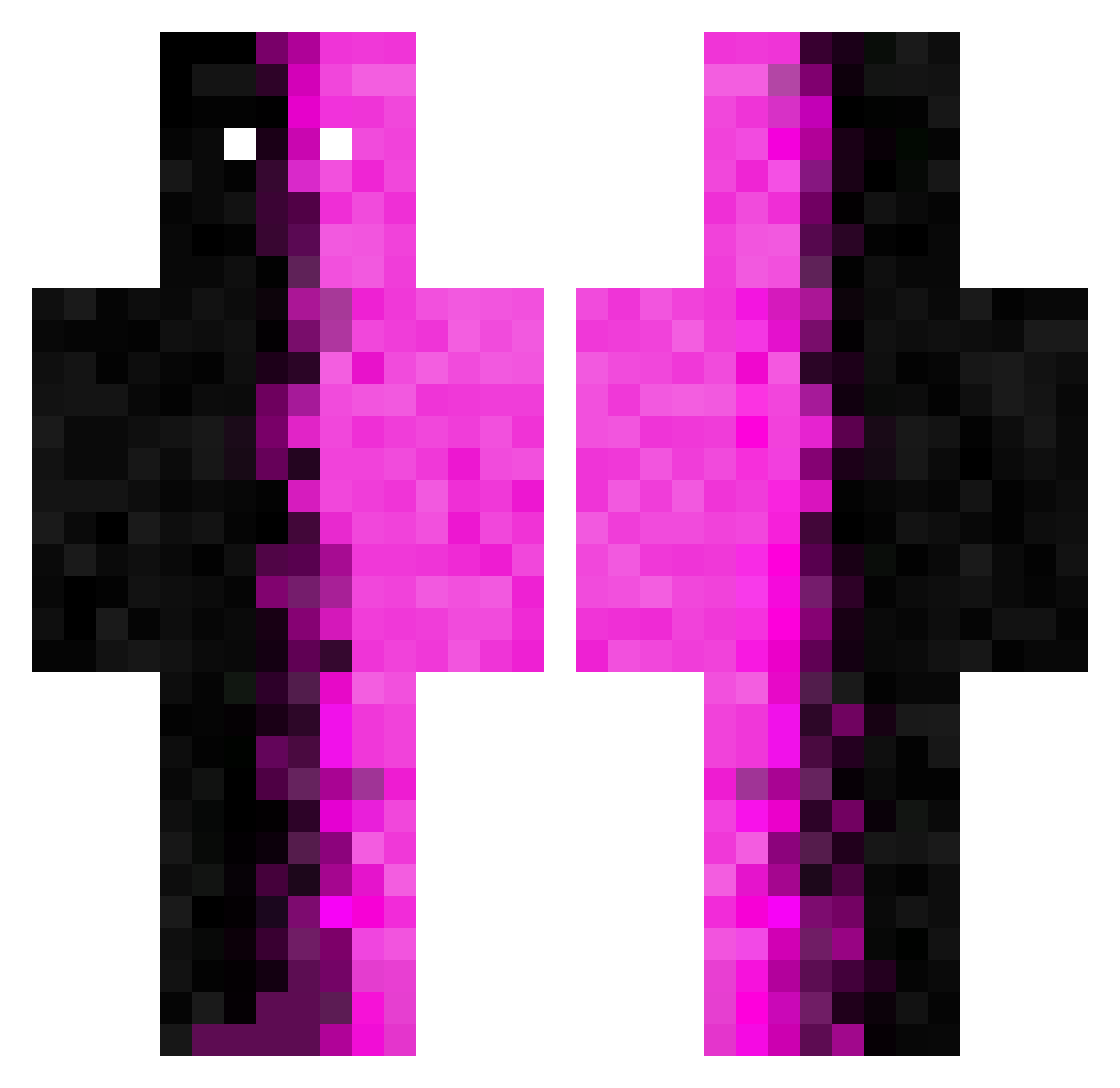 hanob1234 Minecraft skin, front and back view