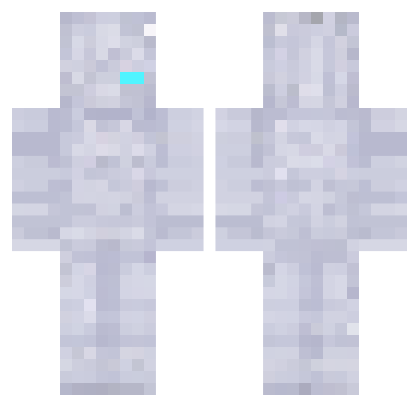 Not_cvr Minecraft skin, front and back view