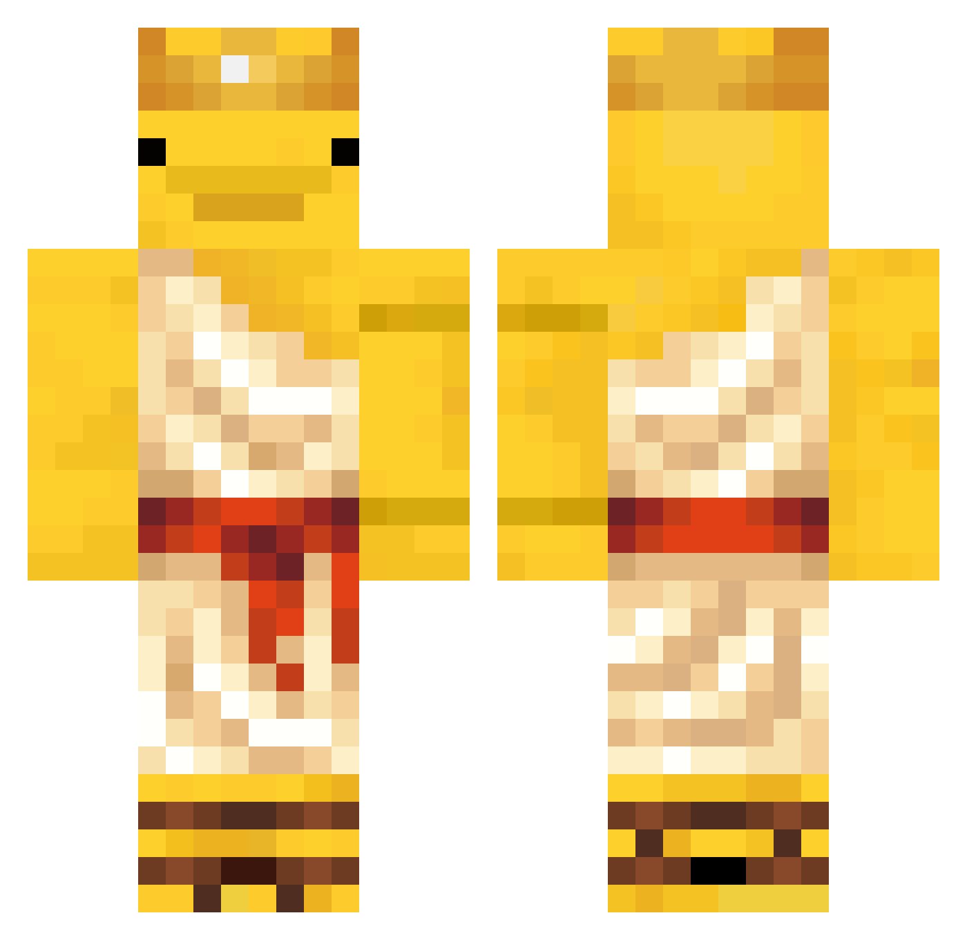 Itzz_N1C0__ Minecraft skin, front and back view