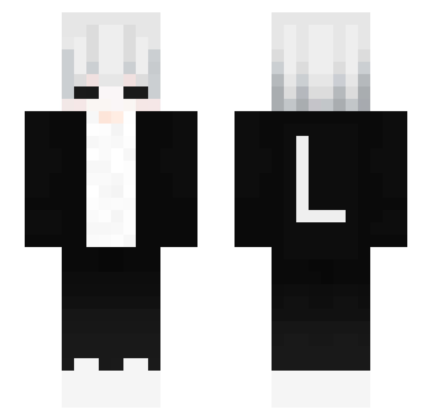 Bad_DBC Minecraft skin, front and back view
