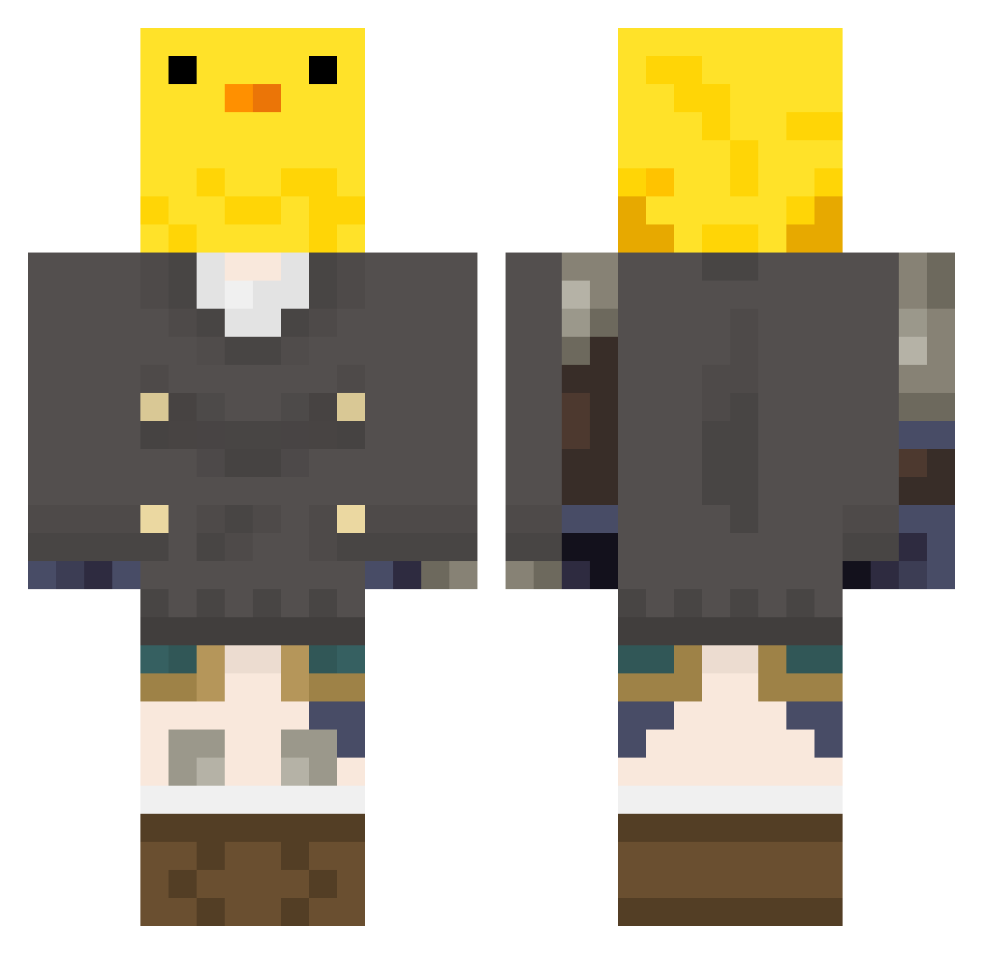 4shura_ Minecraft skin, front and back view