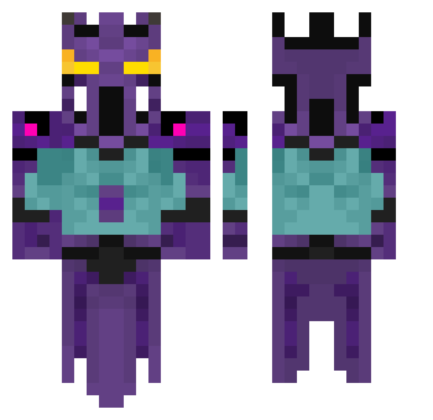 _MrSansM_ Minecraft skin, front and back view