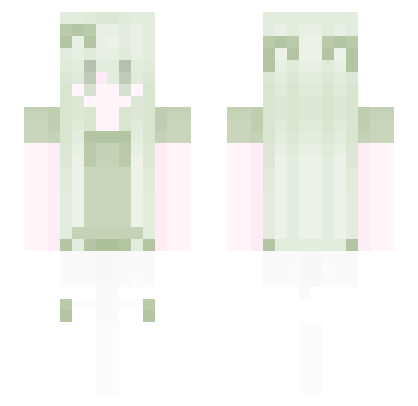 braw0nyUld Minecraft skin, front and back view