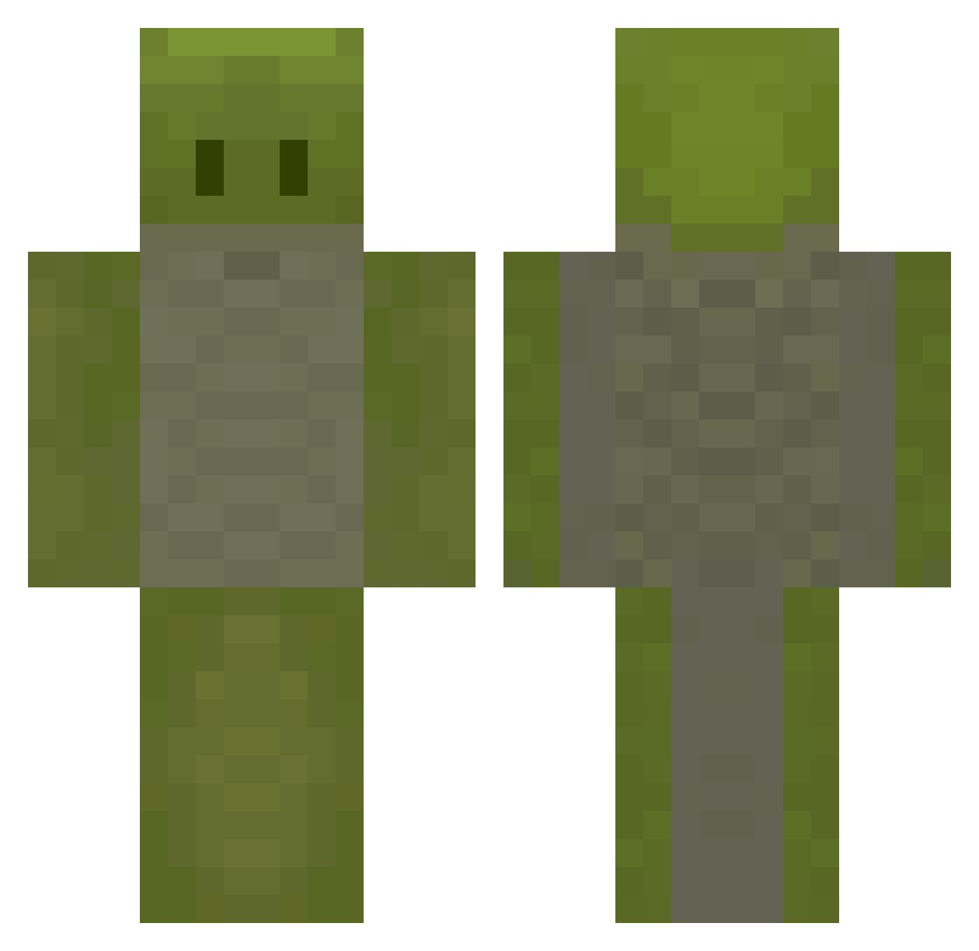 ninji1 Minecraft skin, front and back view