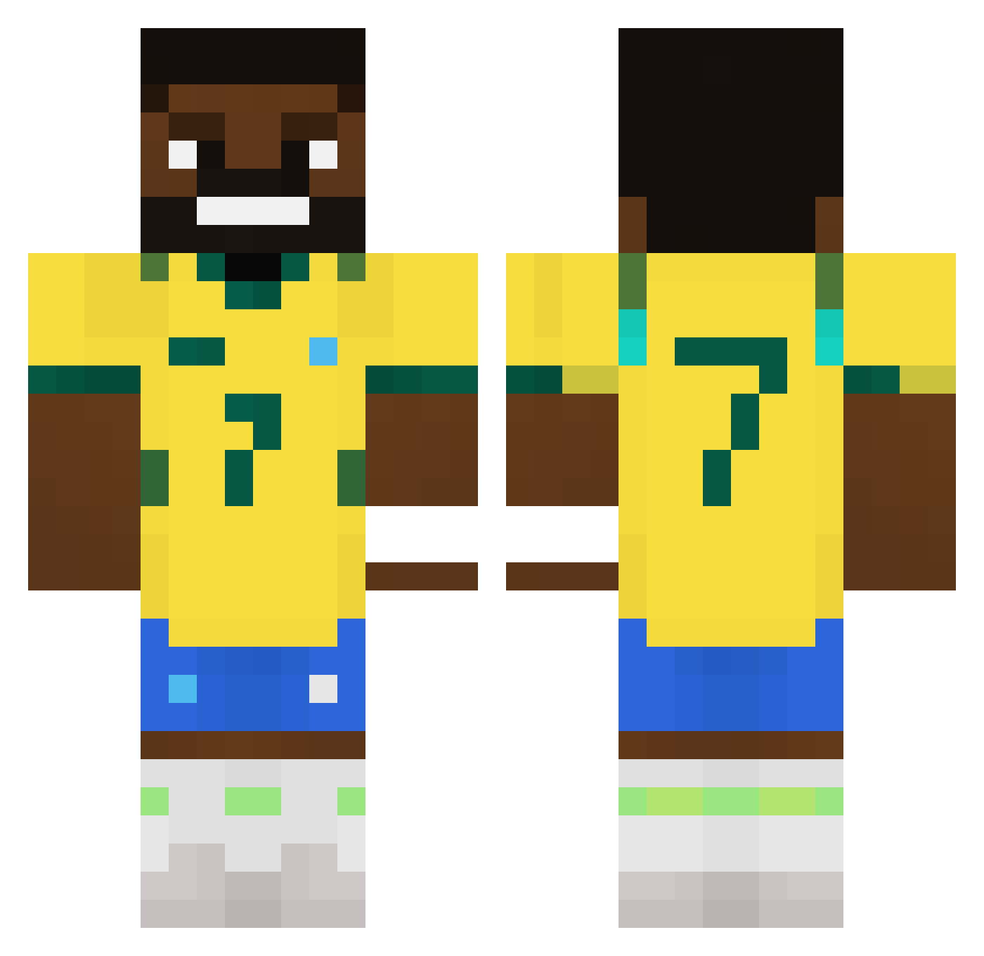 smanhotto Minecraft skin, front and back view