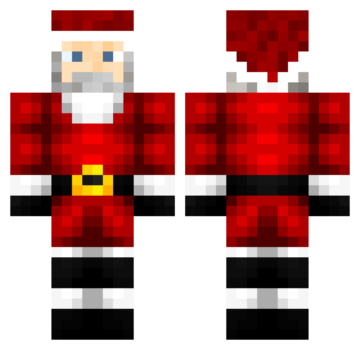Lil_Mizzel Minecraft skin, front and back view