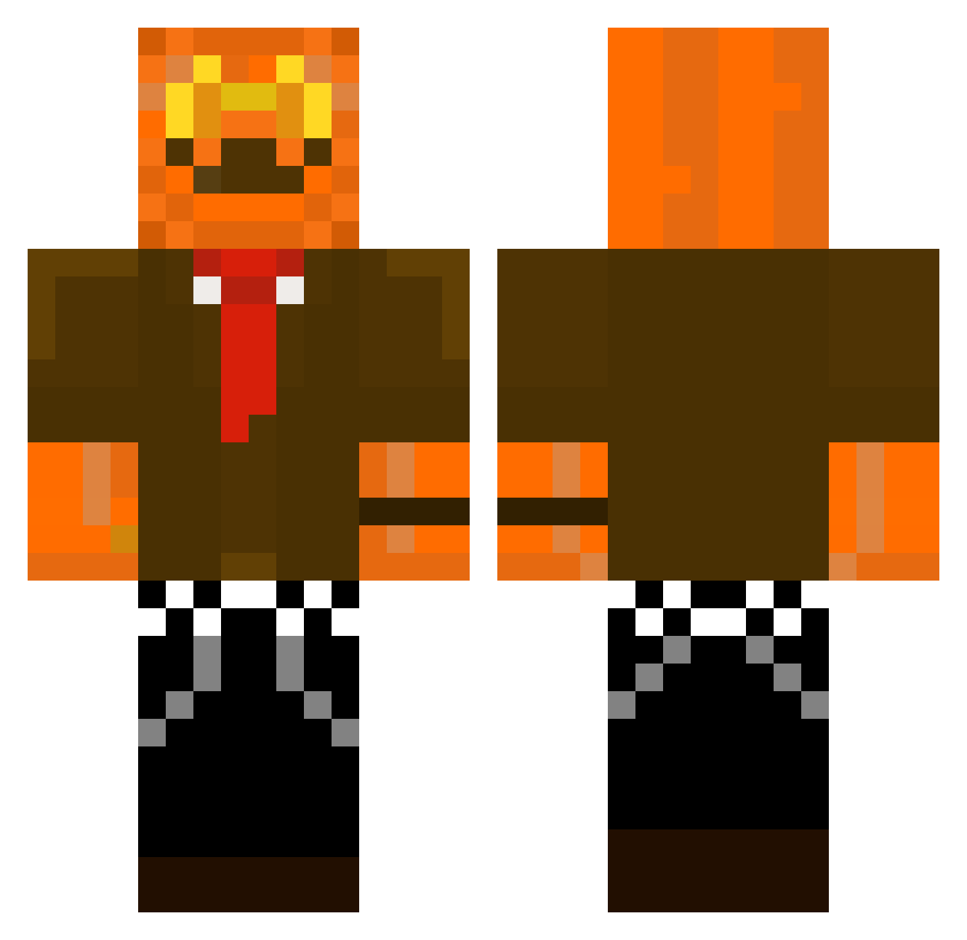 LeKeeper93 Minecraft skin, front and back view