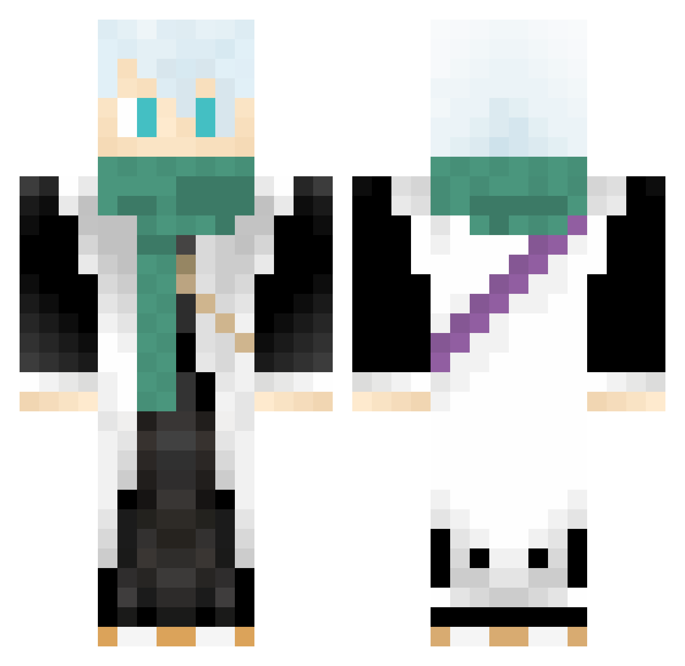 BobbyPulido2 Minecraft skin, front and back view