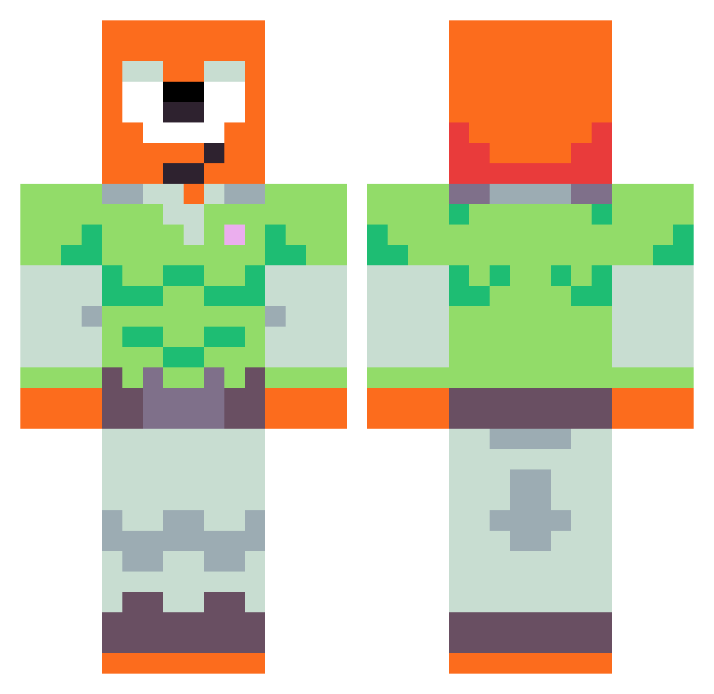 thekesslers98 Minecraft skin, front and back view