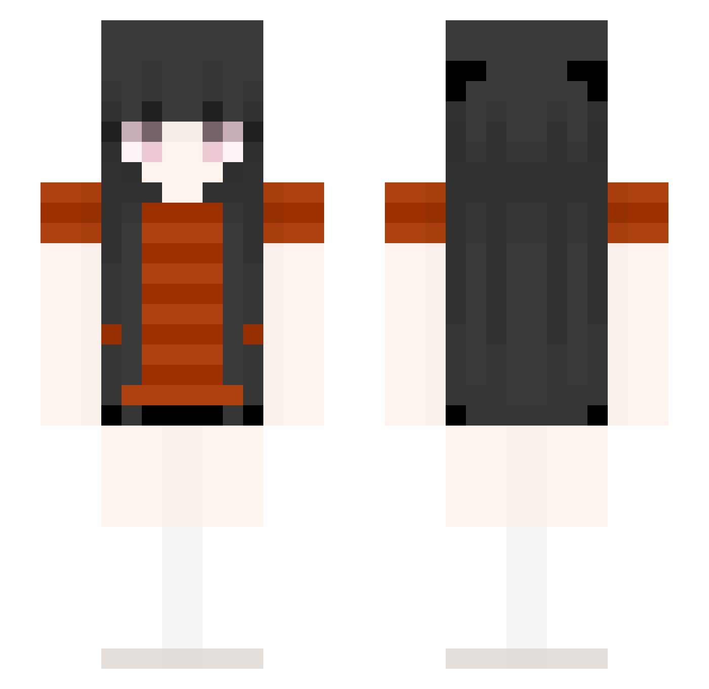 portend Minecraft skin, front and back view