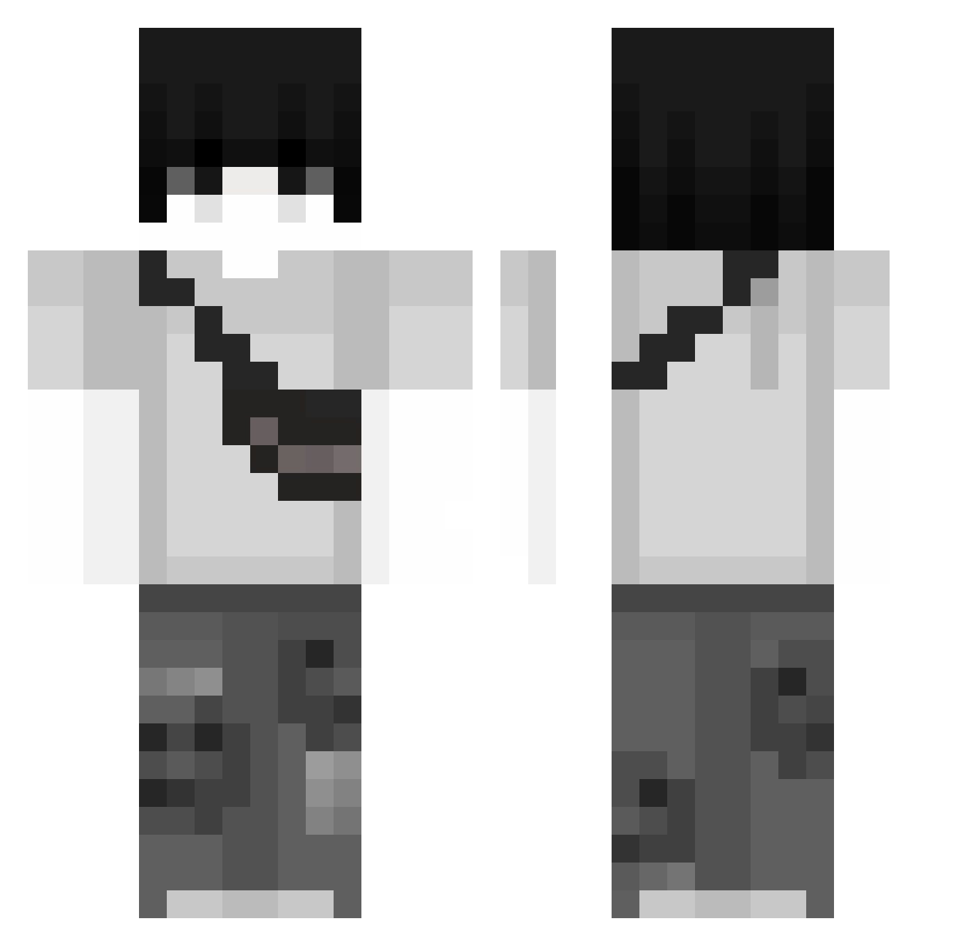 Alexccc3 Minecraft skin, front and back view