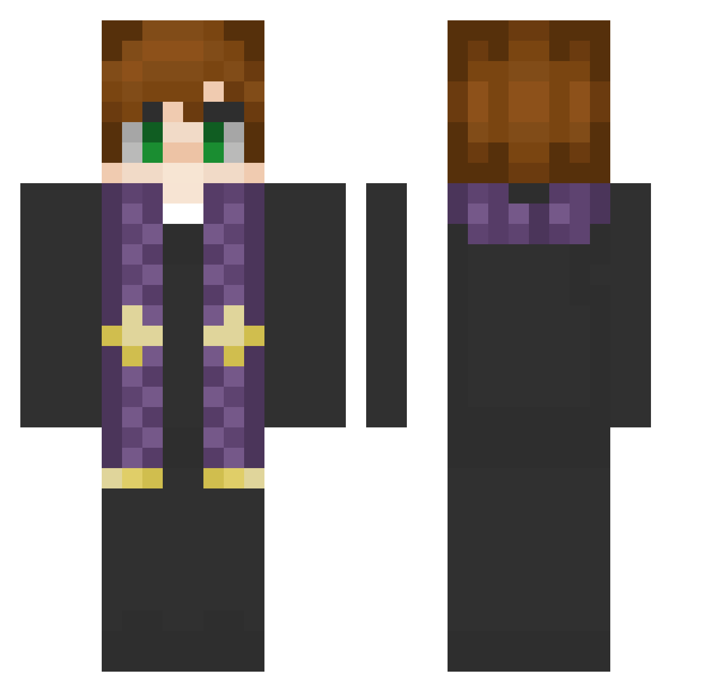 PabloDripasso Minecraft skin, front and back view
