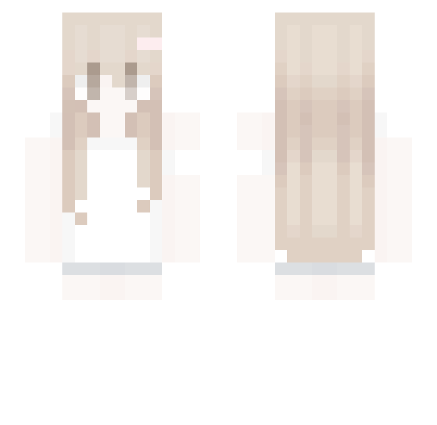 biders Minecraft skin, front and back view