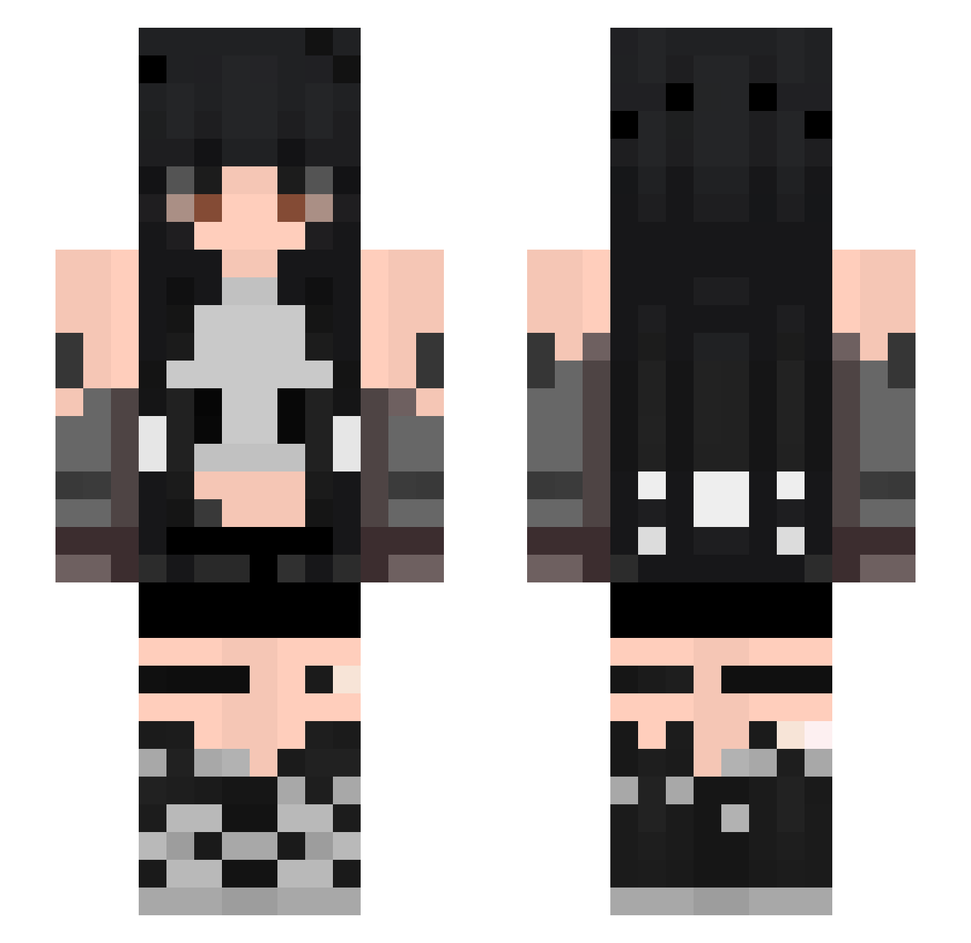 __Gojira__ Minecraft skin, front and back view
