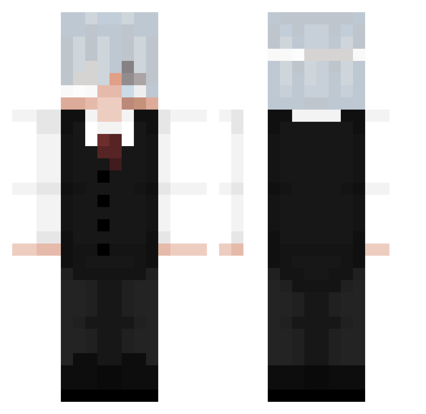 CWBW_ Minecraft skin, front and back view