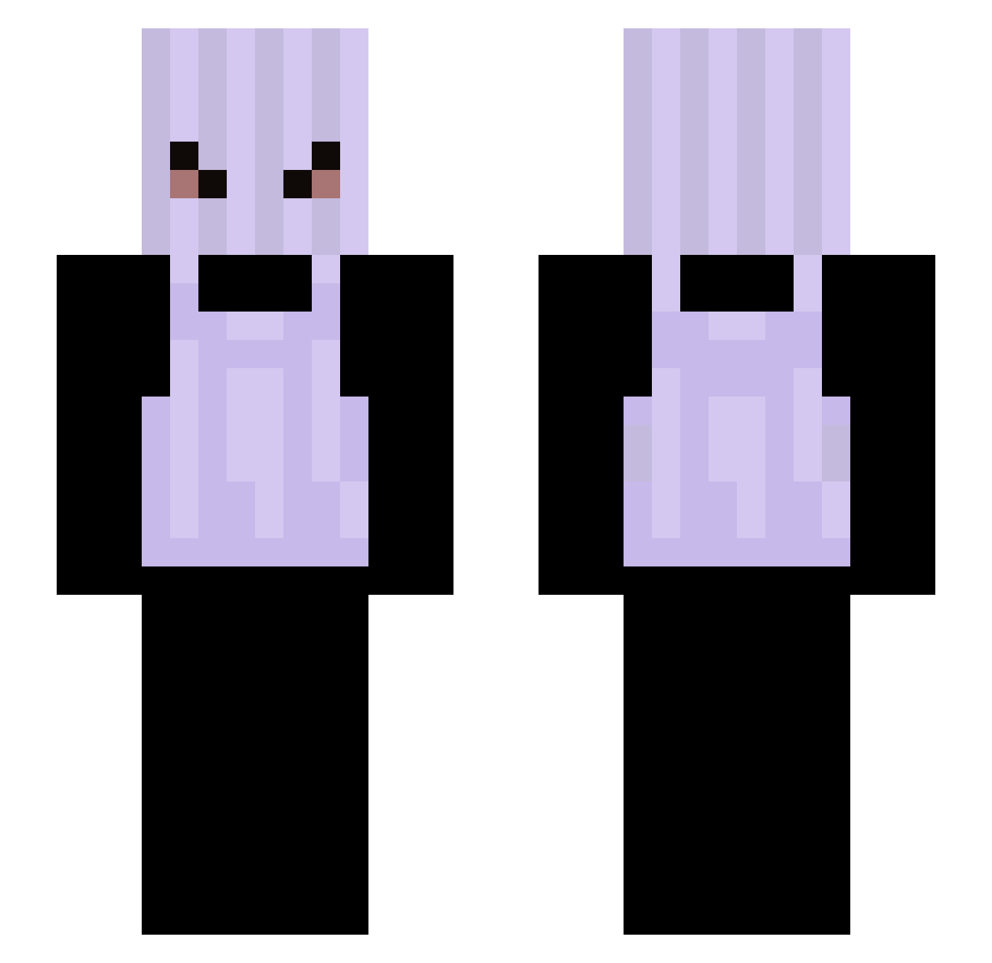 x_XStrafezX_x Minecraft skin, front and back view