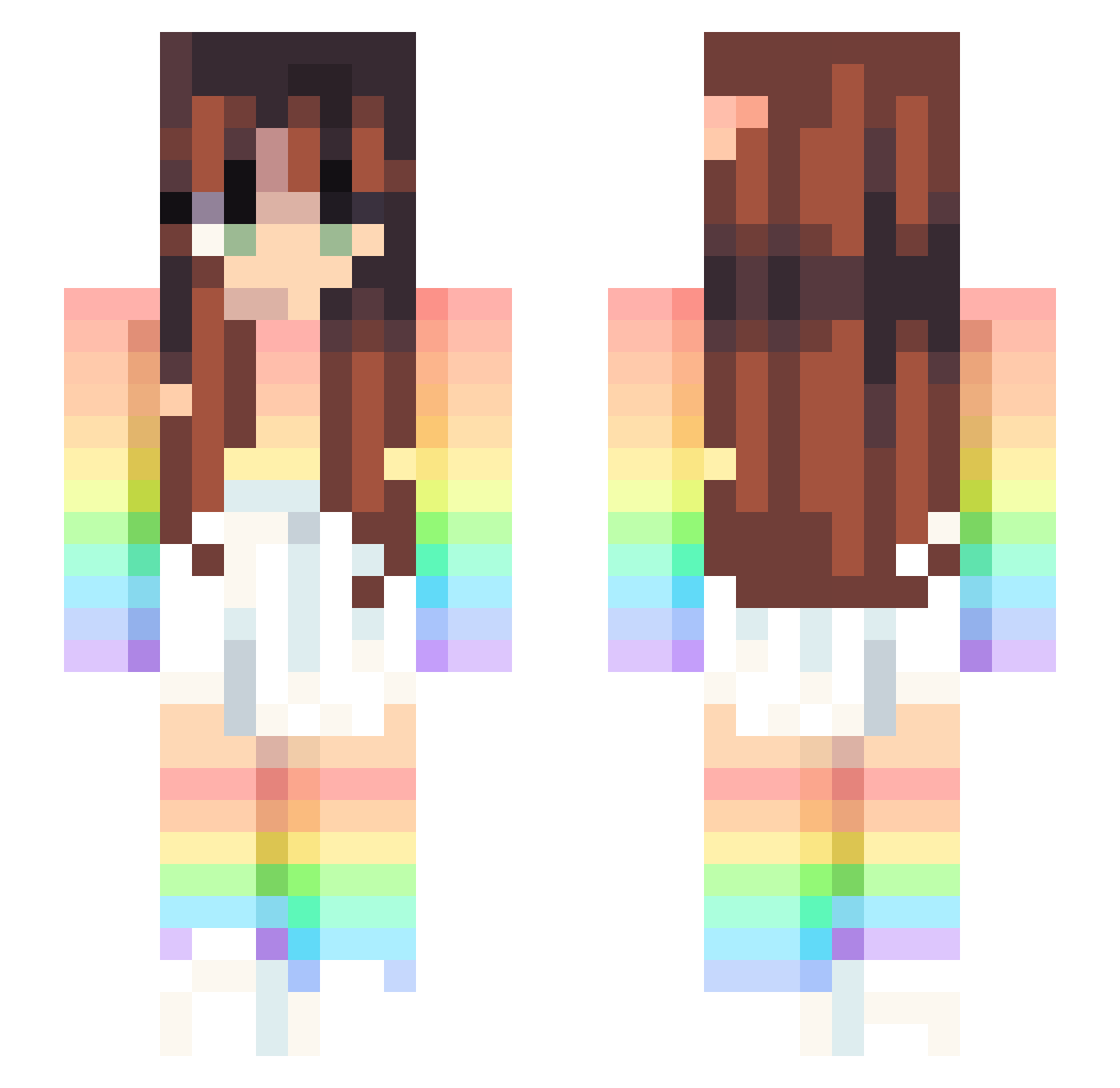 pirussas9 Minecraft skin, front and back view