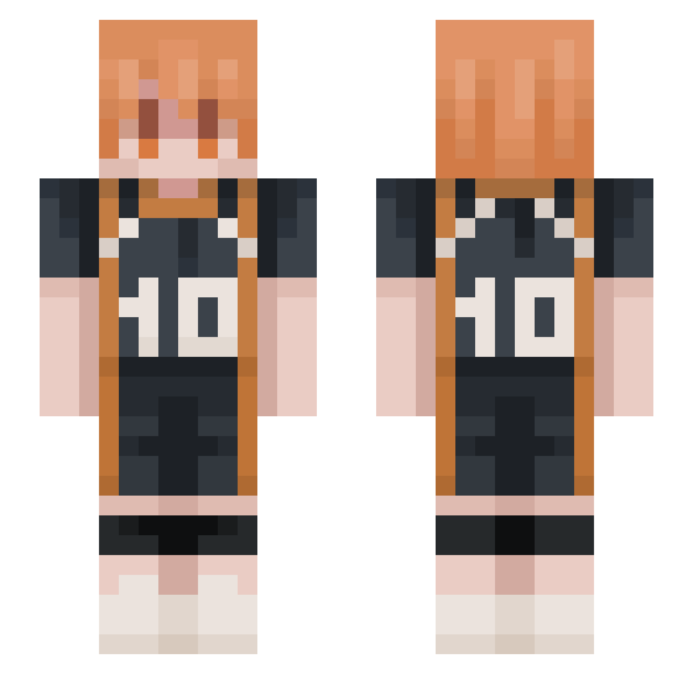 7xka1__ Minecraft skin, front and back view
