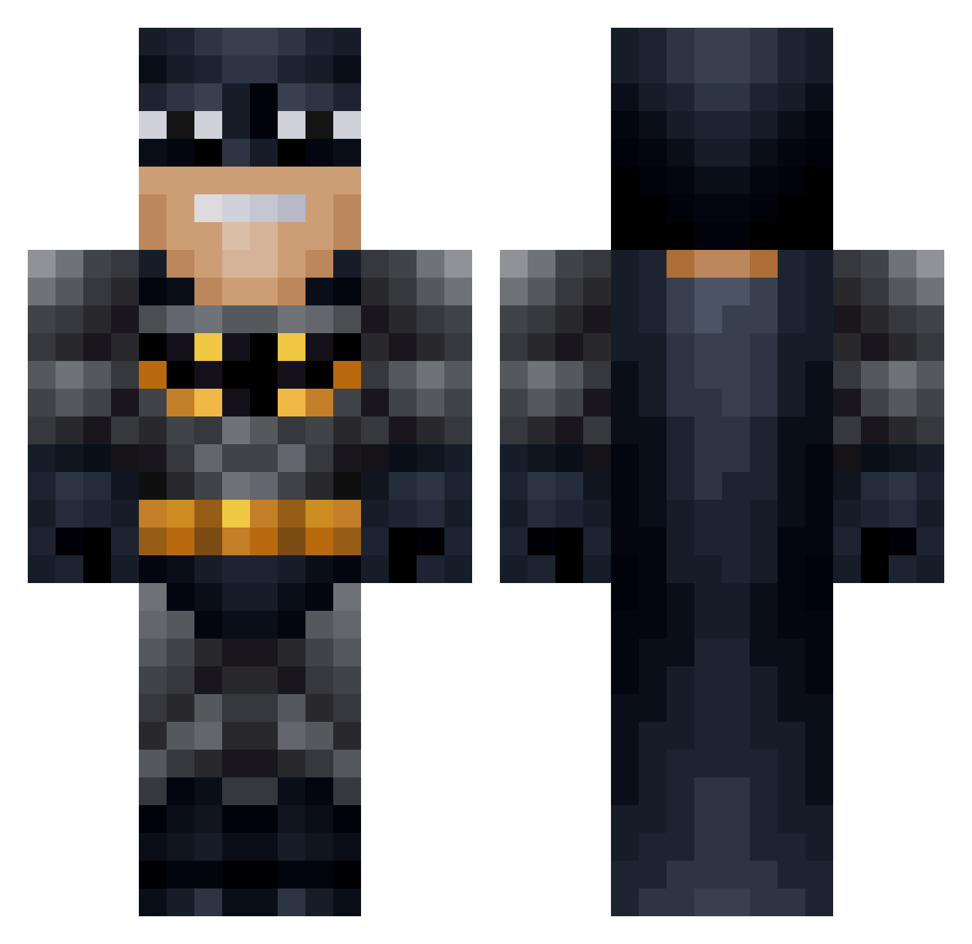 dmgdemon Minecraft skin, front and back view