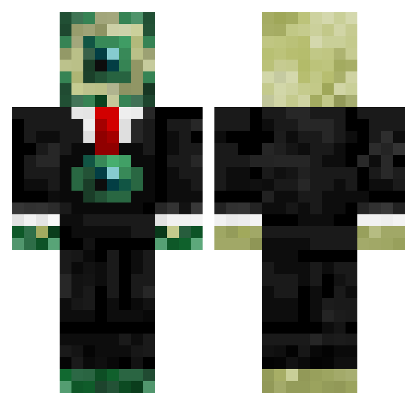 Patr1k_Star Minecraft skin, front and back view