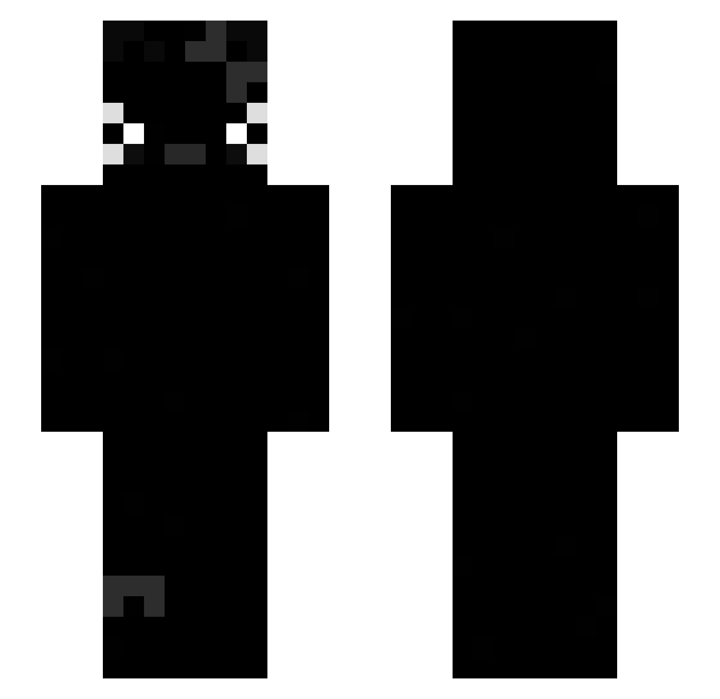 WeiNi11638 Minecraft skin, front and back view