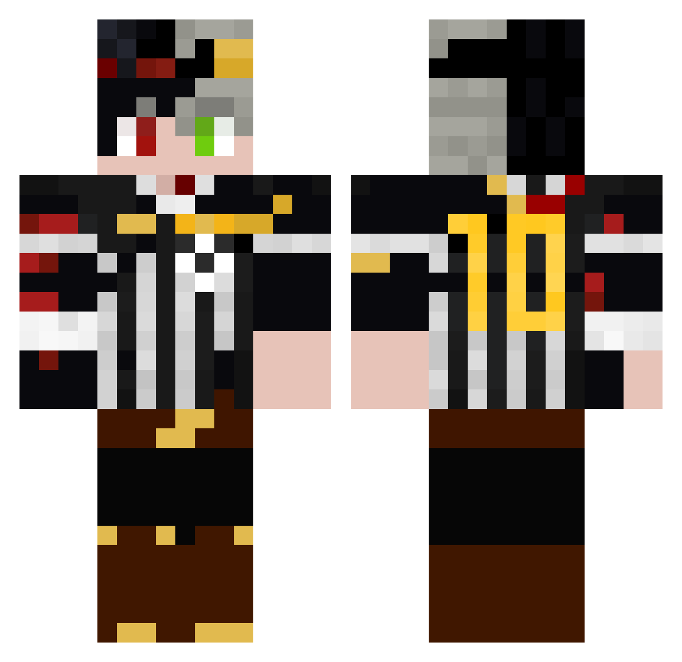 _JhoW__ Minecraft skin, front and back view