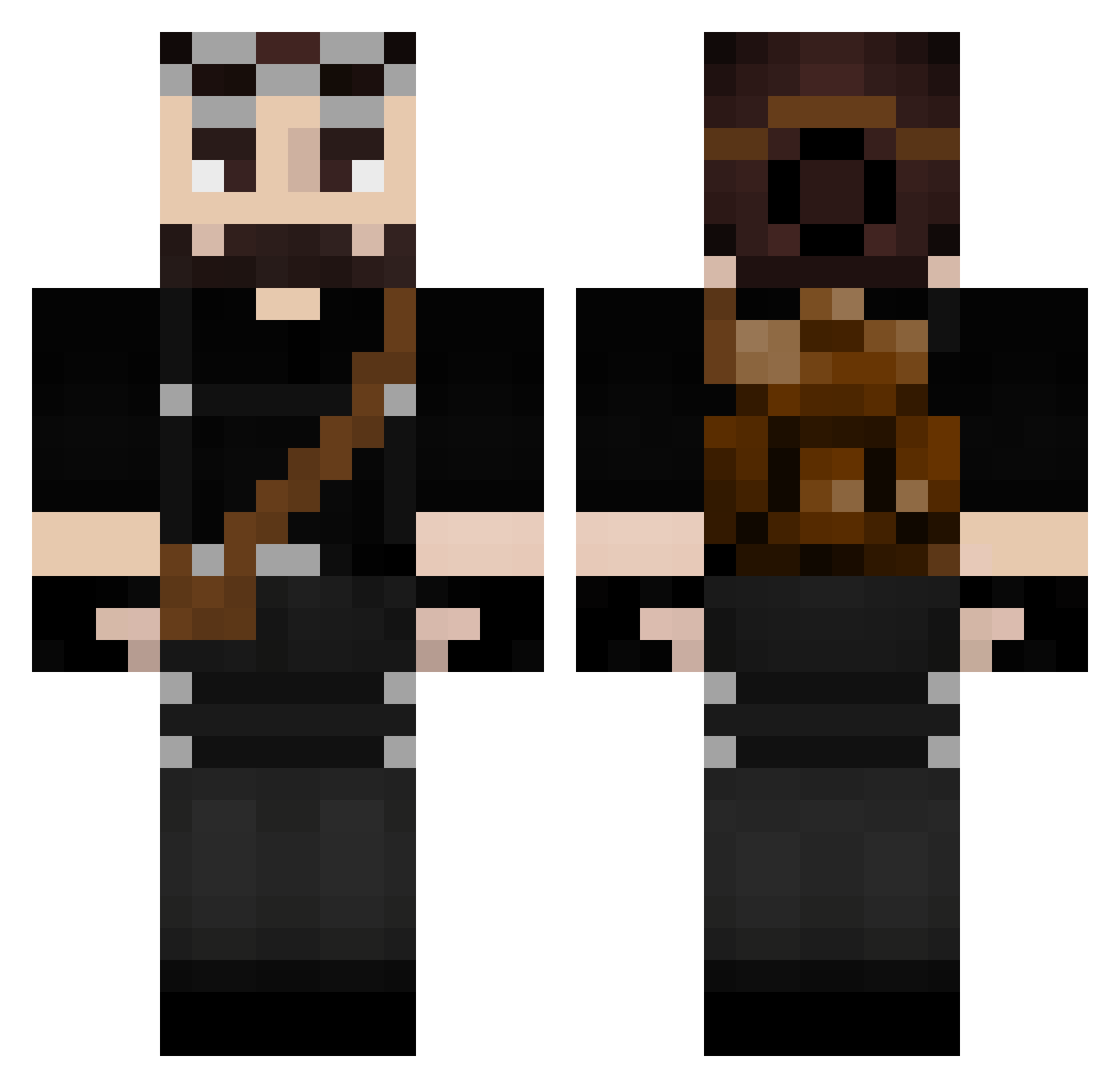 fulltimegamer070 Minecraft skin, front and back view