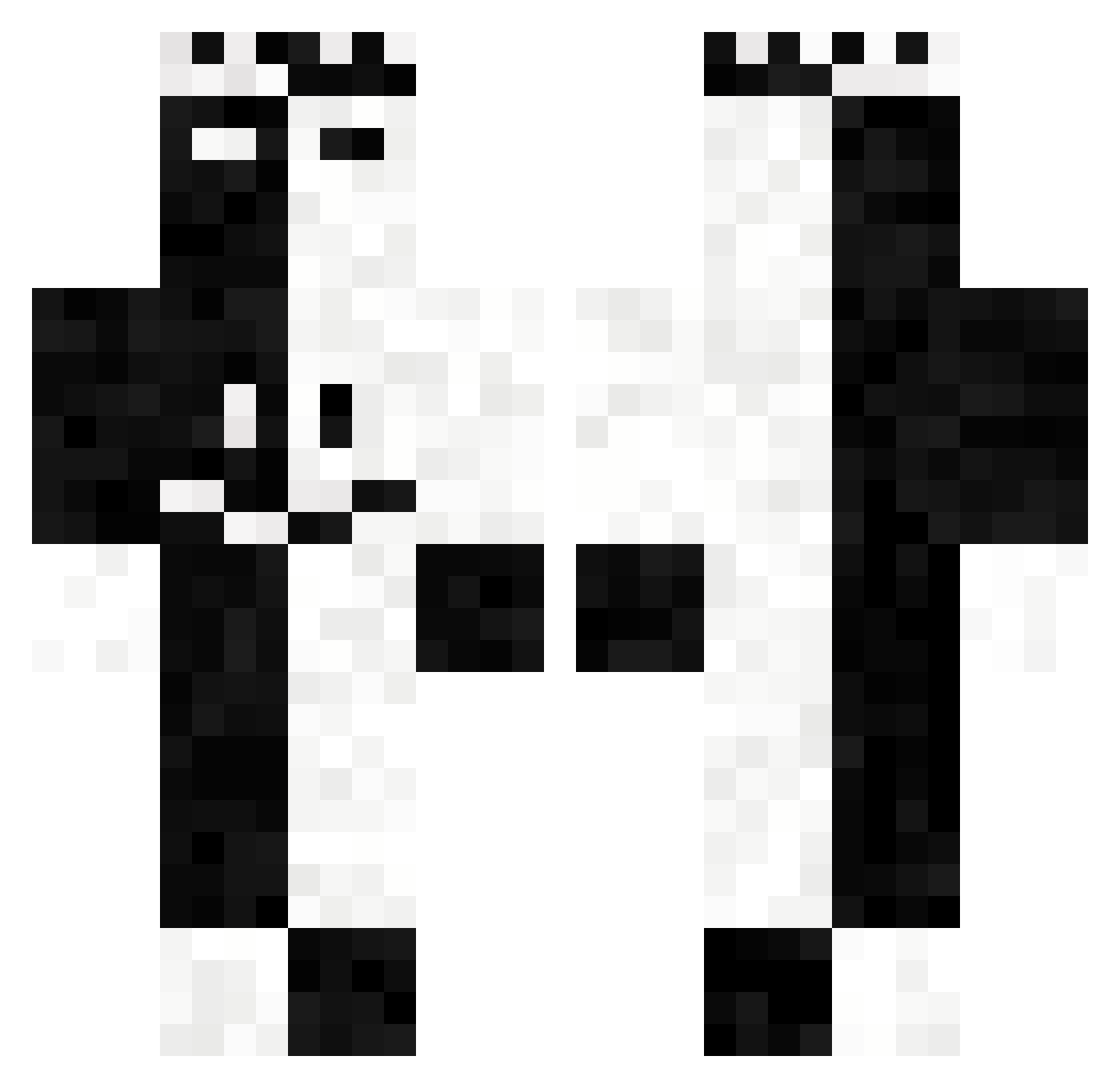 xFinq_ Minecraft skin, front and back view